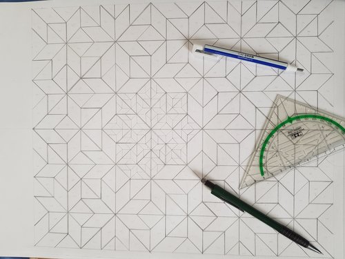 Constructing the geometry of AB tile patch