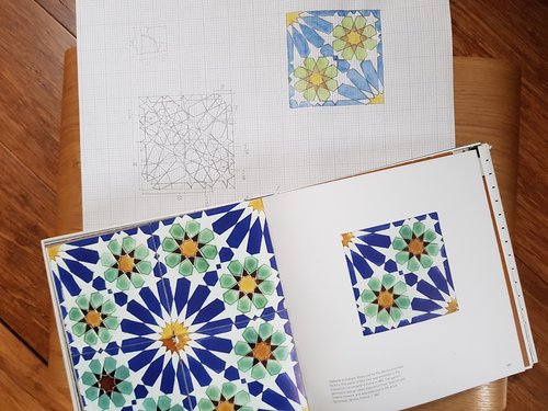 Tile book and drawing copy