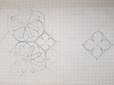 sketch of a floor design