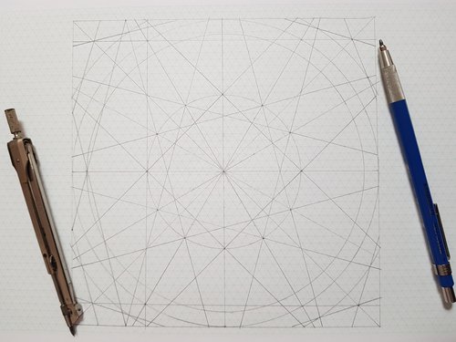 Pencil sketch of Islamic design