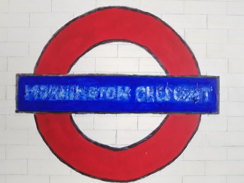 Masked Mornington Crescent sign