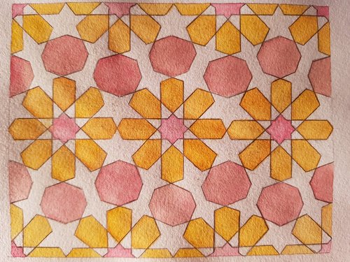 Painted version of boring pattern