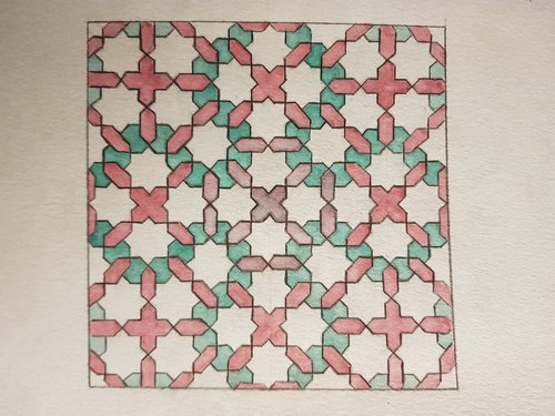 Painted  Islamic design