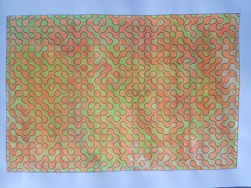 Final bright square Truchet pattern